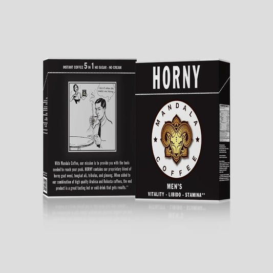 Horny Black Coffee – no cream or sugar (5 in 1)